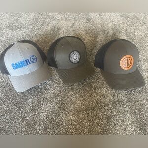 Sig sauer hats set of 3 brand new